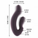 HAYDEN VIBRADOR CON ESTIMULACION CLITORIAL LILA