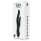 KEIRA VIBRADOR CON ESTIMULADOR CLITORIAL NEGRO
