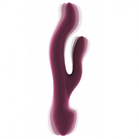 KEIRA VIBRADOR CON ESTIMULADOR CLITORIAL ROSA