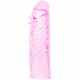 FUNDA ROSA PENE SILICONA ESTIMULANTE 13CM
