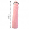 DILDO SILICONA TACTO PIEL REALISTICO 23 CM