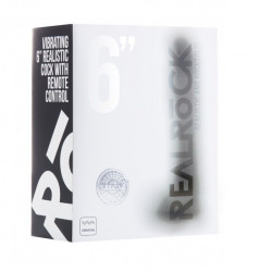 REAL ROCK 001 VIBRADOR 100 15 CM 11CM INS REALISTICO NEGRO