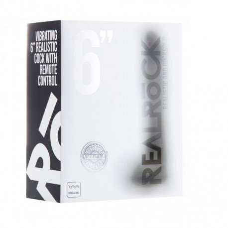 REAL ROCK 001 VIBRADOR 100 15 CM 11CM INS REALISTICO NEGRO