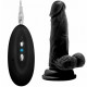 REAL ROCK 001 VIBRADOR 100 15 CM 11CM INS REALISTICO NEGRO