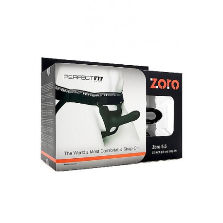 PERFECTFIT ZORO PENE SILICONA 14 CM CON ARNeS NEGRO