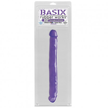BASIX PENE DOBLE DE GELATINA LILA 34 CM