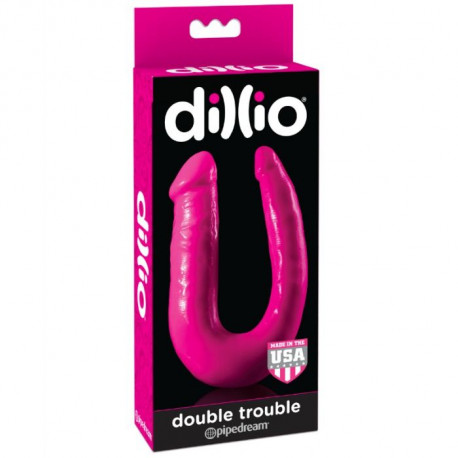 DILDO DOBLE DILLIO ROSA