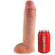 STRAP ON CON DILDO HUECO 28 CM Y TIRANTES COLOR CARNE
