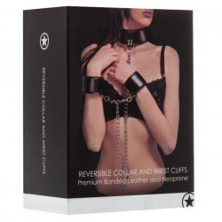 COLLAR Y ESPOSAS REVERSIBLES NEGRO