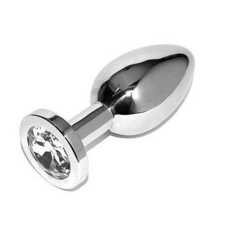 METALHARD ANAL PLUG DIAMOND TRANSPARENTE SMALL 571CM