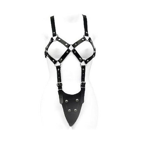 LEATHER BODY EXPOSED BODY WOMAN