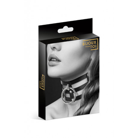 BIJOUX POUR TOI COLLAR FETISH BDSM NEGRO