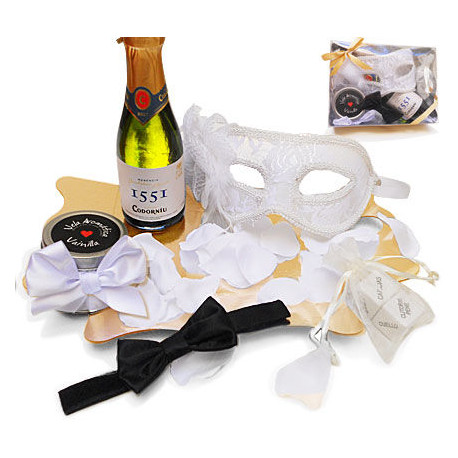 KIT ERoTICO BLANCO MASCARA VENECIANA