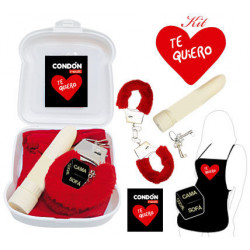 KIT ERoTICO ROJO TE QUIERO I LOVE YOU