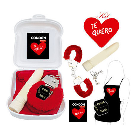 KIT ERoTICO ROJO TE QUIERO I LOVE YOU