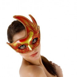 MASCARA VENECIANA ACABADO ROJO