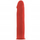 OUCH DELUXE ARNES CON DILDO SILICONA SUAVE ROJO 255 CM