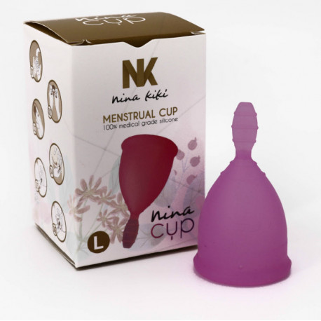 NINA CUP COPA MENSTRUAL TALLA L LILA 6 1 GRATIS