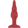 PLUG & PLAY - PLUG ANAL ESPIRAL ACRILICO 7.6 CM - ROJO