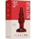 PLUG PLAY PLUG ANAL ESPIRAL ACRILICO 76 CM ROJO