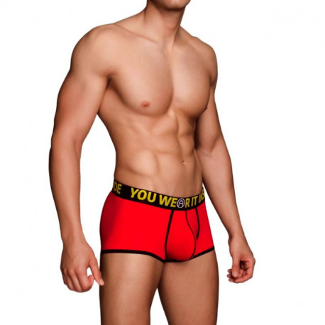MACHO MS078 BOXER DEPORTIVO CORTO ROJO TALLA S