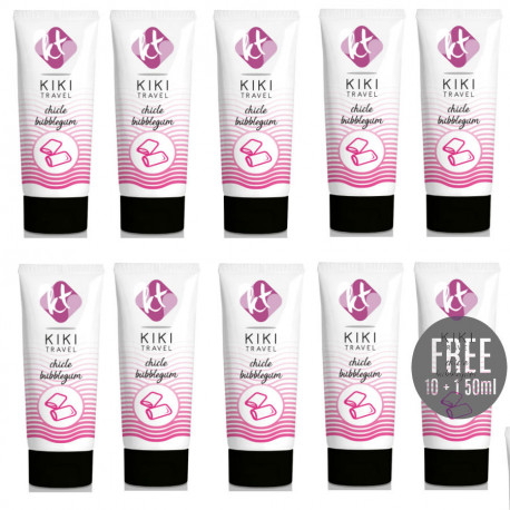 KIKi TRAVEL LUBRICANTE SABOR A CHICLE 50ML 10 1 GRATIS