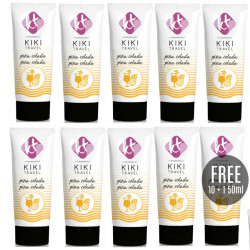 KIKi TRAVEL LUBRICANTE SABOR A PINA COLADA 50ML 10 1 GRATIS