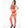 PASSION WOMAN BS039 BODYSTOCKING ROJO TALLA UNICA