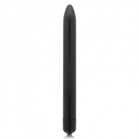 GLOSSY SLIM VIBRADOR NEGRO
