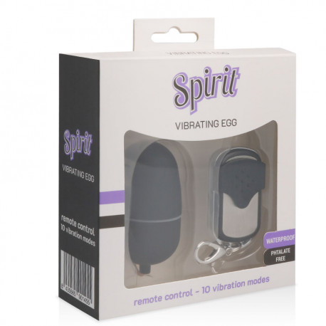 SPIRIT MEDIUM VIBRATING HUEVO CONTROL REMOTO NEGRO