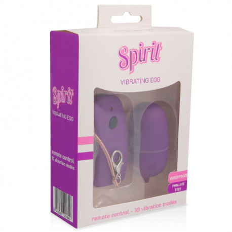 SPIRIT VIBRATING HUEVO CONTROL REMOTO LILA