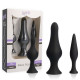 SPIRIT TRAINING ANAL PLUGS SILICONE NEGRO 3PCS
