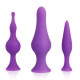 SPIRIT TRAINING ANAL PLUGS SILICONE LILA 3PCS