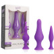SPIRIT TRAINING ANAL PLUGS SILICONE LILA 3PCS