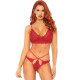 LEG AVENUE SET 2 PIEZAS CON TANGA DOBLE TIRANTA S M