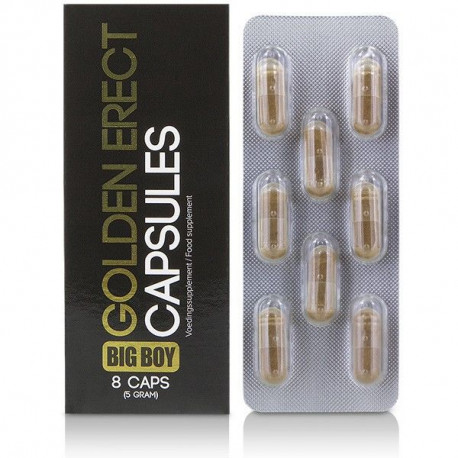 BIG BOY GOLDEN XXL CAPSULAS AUMENTO DEL PENE 8 CAPS