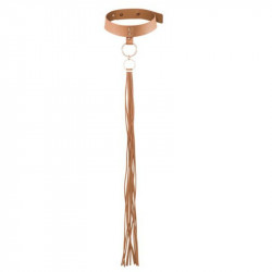 BIJOUX INDISCRETS MAZE COLLAR CON FLECOS MARRoN