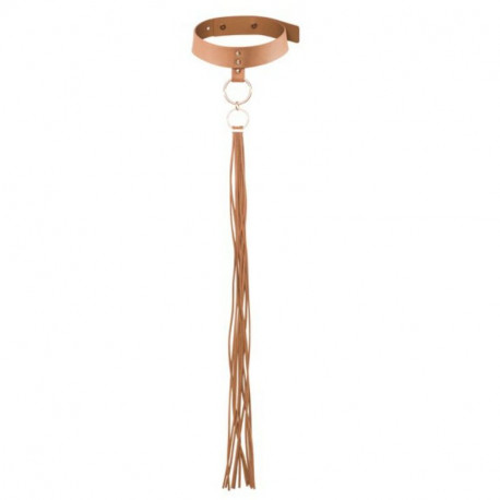 BIJOUX INDISCRETS MAZE COLLAR CON FLECOS MARRoN