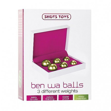 SET 6 BOLAS BEN WA BALLS GOLD