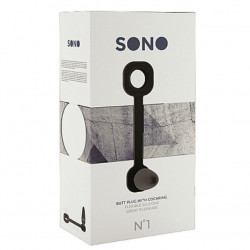 SONO PLUG ANAL CON ANILLO NEGRO N1