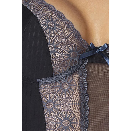 PASSION MADLEN CHEMISE TANGA NEGRO S M