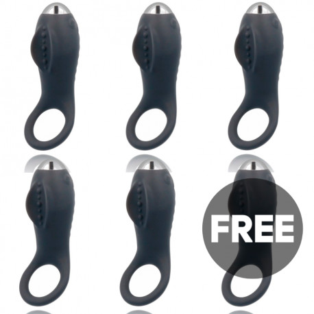 BRILLY GLAM ALAN ANILLO ESTIMULADOR LUXE NEGRO 5 1 GRATIS