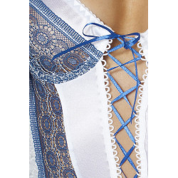 PASSION ELENI CHEMISE TANGA BLANCO S M