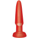 BASIX MINI PLUG ANAL DE GELATINA 9 CM RED