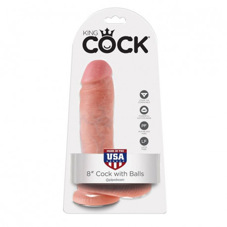 KING COCK 8 PENE REALISTICO NATURAL 203CM