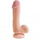 KING COCK DUAL DENSITY 75 DILDO NATURAL CON TESTICULOS