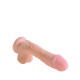 KING COCK DUAL DENSITY 75 DILDO NATURAL CON TESTICULOS
