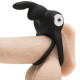 HAPPY RABBIT ANILLO VIBRADOR RECARGABLE NEGRO