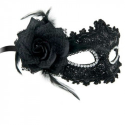 MASCARA VENECIANA BELLA FIGURA NEGRO