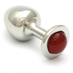 ROSEBUDS GEMME PLUG ACERO 43 X 25MM ROJO AGATA